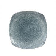 Raku Topaz Blue Square Plate 8.5 inch