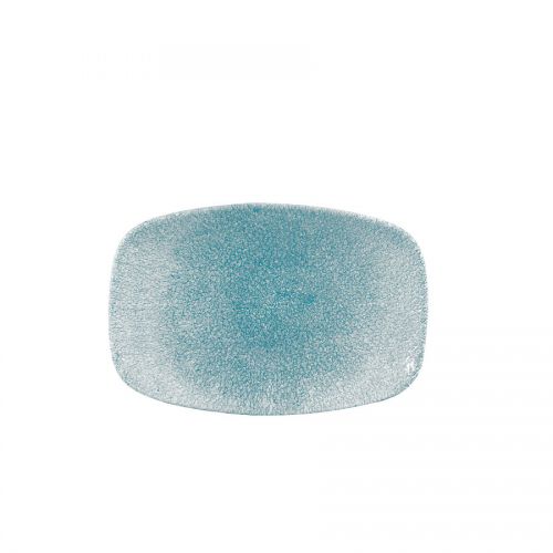 Raku Topaz Blue Chefs' Oblong Plate No. 6