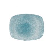 Raku Topaz Blue Chefs' Oblong Plate No. 2