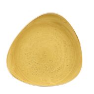 Stonecast Mustard Triangle Plate 26.5cm