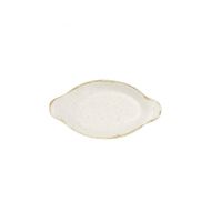 Stonecast Barley White Small Oval Eared Dish