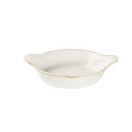 Stonecast Barley White Large Round Eared Dish