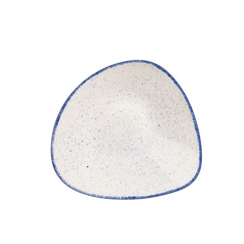 Stonecast Hints Indigo Triangle Bowl