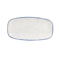 Stonecast Hints Indigo Chefs' Oblong Plate No. 3