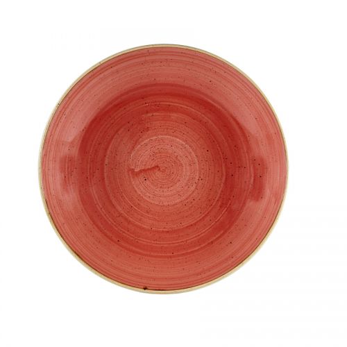 Stonecast Berry Red Coupe Large Bowl 12inch