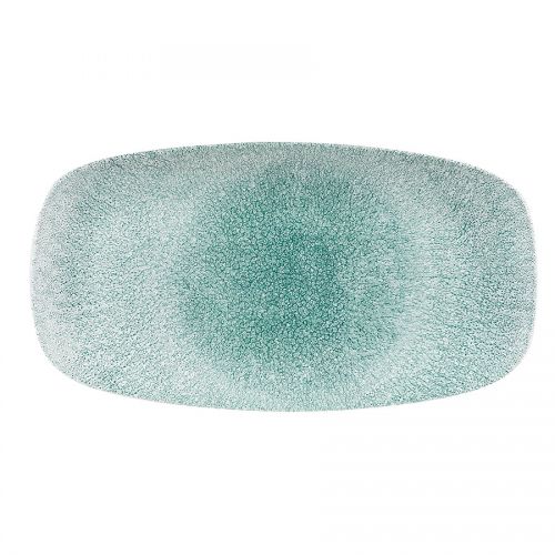 Raku Jade Green Oblong Chefs Plate No. 4