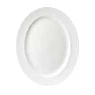 Churchill Classic Vitrified Porcelain White Oval Plate 36.5cm