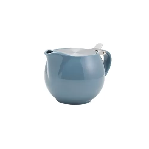 GenWare Porcelain Grey Teapot with Stainless Steel Lid & Infuser 50cl/17.6oz
