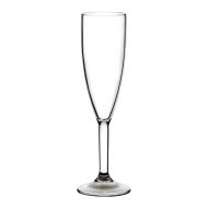 Diamond Champagne Glass 7oz Lined 125ml Poly