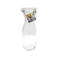 Glass Carafe Resealable Silicone Seal 1 Litre