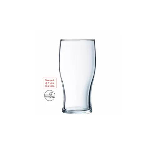 Arcoroc Tulip Beer Glass 57cl 20oz UKCA-CE 1pt