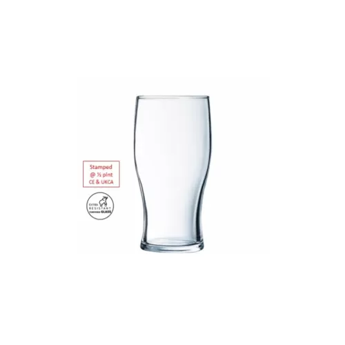 Arcoroc Tulip Beer Glass 28.5cl 10oz UKCA-CE 1/2pt