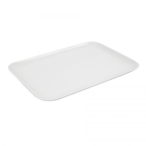 Tray White Melamine Oblong 20 x 29cm