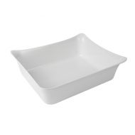 Fleur Crock Melamine White 1/2 Size Gastronorm