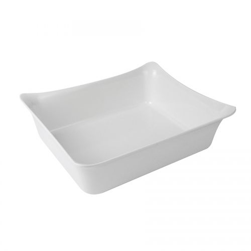 Fleur Crock Melamine White 1/2 Size Gastronorm