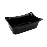 Fleur Crock Melamine Black 1/4 Size Gastronorm