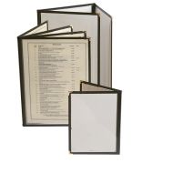 A5 Menu Cover Clear 4 Sides To View