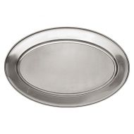 Meat Flat Stainless Steel Oval 26 x 41cm