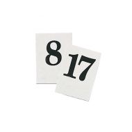 Banquet Table Numbers Black On White 1 To 20