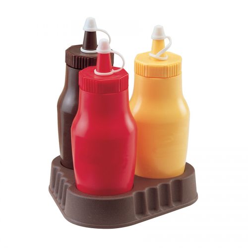 Sauce Bottle Red Plastic 33cl