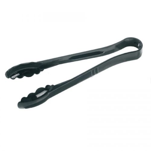 Scalloped Tongs Black Polycarbonate 30.5cm