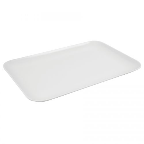 Tray White Melamine Oblong 23 x 33cm