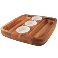 Classic Athena Serving Board 3 Sauce Bowls