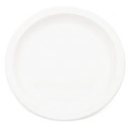 Plate Narrow Rim White 17cm Polycarbonate