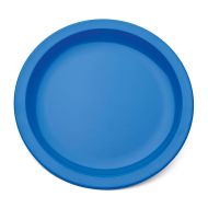 Plate Narrow Rim Blue 23cm Polycarbonate