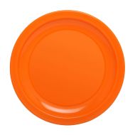 Plate Narrow Rim Orange 23cm Polycarb