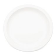 Plate Narrow Rim White 23cm Polycarbonate