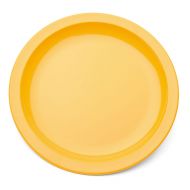 Plate Narrow Rim Yellow 23cm Polycarbonate