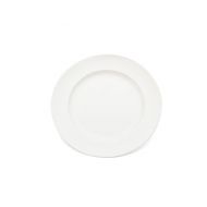 Plate Broad Rim White 21.5cm Polycarbonate