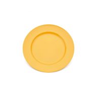 Plate Broad Rim Yellow 21.5cm Polycarbonate