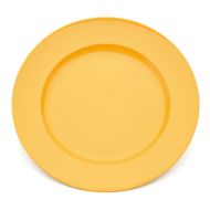 Plate Broad Rim Yellow 24cm Polycarbonate