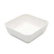 Dish Square White 10cm Polycarbonate