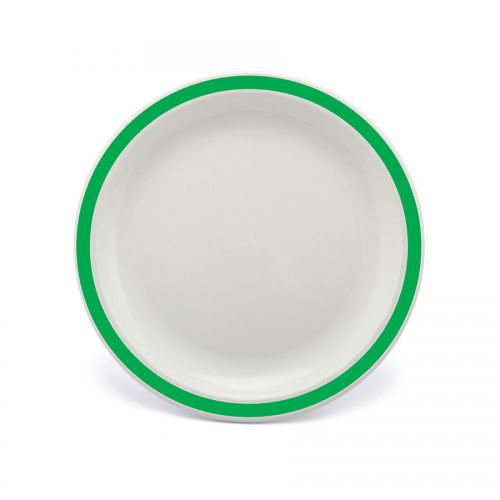 Duo Plate Narrow Rim Emerald Green 23cm Poly