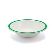 Duo Bowl Stone Rim Emerald Green 17cm Polycarb