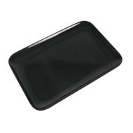 Tray Black Melamine Oblong 16 x 24cm