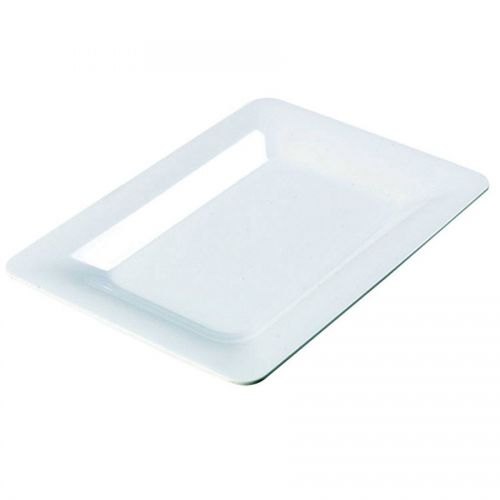 Palette Plate White Melamine Oblong 35x25x2.8cm