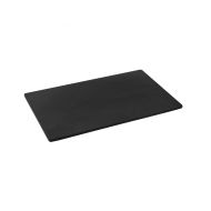 Platter Slate Black Melamine Oblong 1/4 Size