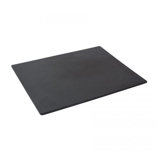 Platter Slate Black Melamine Oblong 1/2 Size