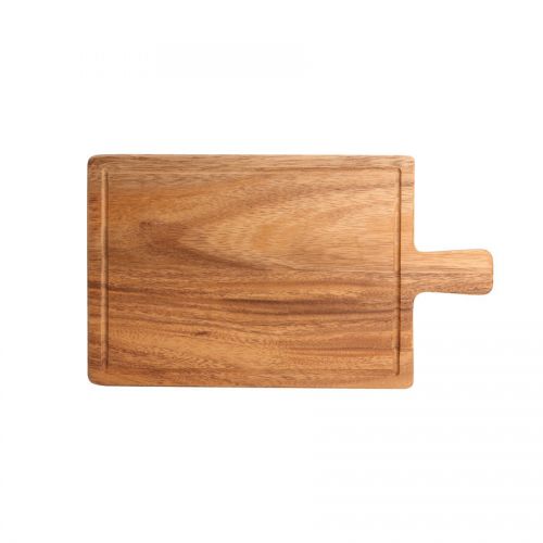 Steak Board Acacia With Groove & Handle 31x18cm