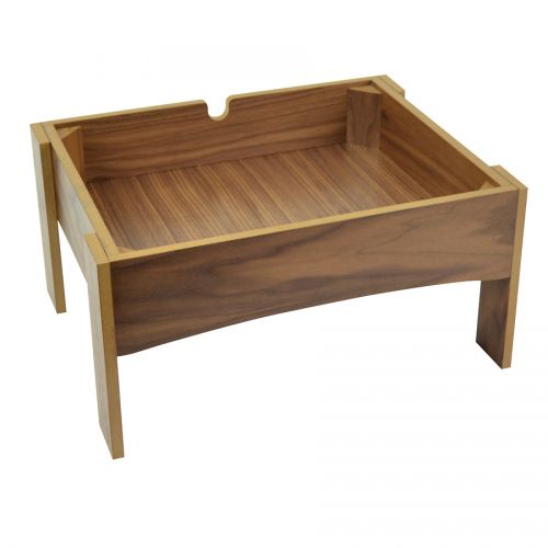 Walnut Veneer MDF Stand 18.2cm High