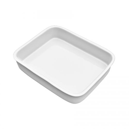 White Ceramic Baking Dish GN1/2 65mm size.