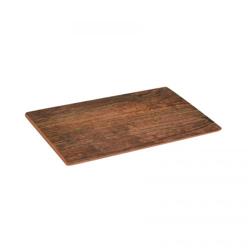 Rustic Wood 1/4 size Melamine Tray