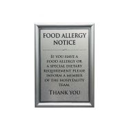 Allergen Wall Sign Dietary Requirements A5