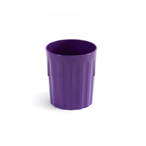 Polycarbonate Tumbler Fluted 8oz Purple