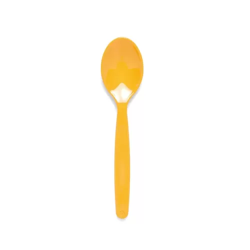 Harfield Polycarbonate Dessert Spoon Small Yellow 17cm