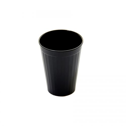 Polycarbonate Tumbler Fluted 7oz Black